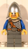 LEGO cas407 Fantasy Era - Crown Knight Scale Mail with Chest Strap, Helmet with Neck Protector, Beard around Mouth