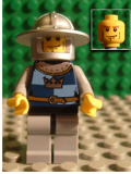 LEGO cas426 Fantasy Era - Crown Knight Quarters, Helmet with Broad Brim, Vertical Cheek Lines