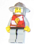 LEGO cas446 Kingdoms - Lion Knight Quarters, Helmet with Broad Brim, Vertical Cheek Lines