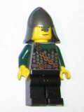 LEGO cas458 Kingdoms - Dragon Knight Scale Mail with Chain and Belt, Helmet with Neck Protector, Scowl