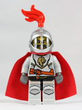 LEGO cas459 Kingdoms - Lion Knight Breastplate with Lion Head and Belt, Helmet with Fixed Grille, Cape