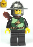 LEGO cas466 Kingdoms - Dragon Knight Quarters, Helmet with Broad Brim, Vertical Cheek Lines, Quiver