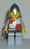 LEGO cas501 Kingdoms - Lion Knight Quarters, Helmet with Neck Protector, Open Grin