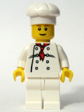 LEGO chef017 Chef - White Torso with 8 Buttons, White Legs