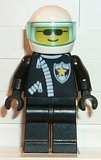 LEGO cop005 Police - Zipper with Sheriff Star, White Helmet, Trans-Light Blue Visor, Sunglasses