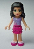 LEGO frnd001 Friends Emma, Magenta Layered Skirt, Medium Violet Top