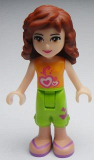 LEGO frnd006 Friends Olivia, Lime Cropped Trousers, Orange Top