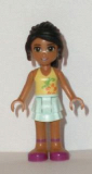 LEGO frnd021 Friends Nicole, Light Aqua Layered Skirt, Light Yellow Top
