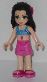 LEGO frnd063 Friends Emma, Dark Pink Shorts, Bikini Top With Whistle, Bow
