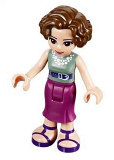 LEGO frnd091 Friends Charlotte, Magenta Mid Length Skirt, Sand Green Top