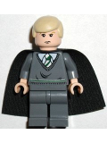LEGO hp024 Draco Malfoy, Dark Bluish Gray Sweater, Cape