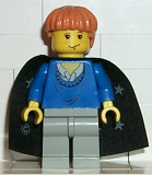 LEGO hp034 Ron Weasley, Blue Sweater, Black Cape with Stars
