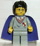 LEGO hp036 Harry Potter, Gryffindor Shield Torso, Light Gray Legs, Violet Cape