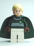 LEGO hp108 Draco Malfoy, Dark Green and White Quidditch Uniform