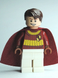 LEGO hp109 Oliver Wood, Dark Red Quidditch Uniform