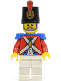 LEGO pi118 Imperial Soldier II - Shako Hat Decorated, Gray Beard