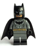 LEGO sh204 Batman - Dark Bluish Gray Suit, Gold Belt, Black Hands, Spongy Cape, Black Boots (76035)