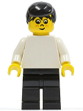 LEGO soc041 Soccer Player White/Black Team Player 5