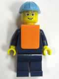 LEGO trn151 Maersk Train Workman 3 - Smile and White Glasses